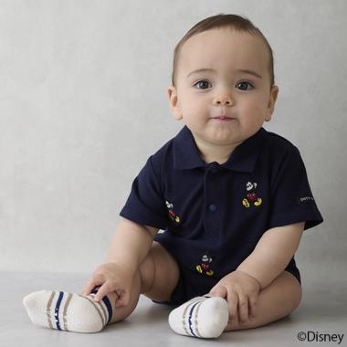【Disney】刺しゅうポロカバーオール