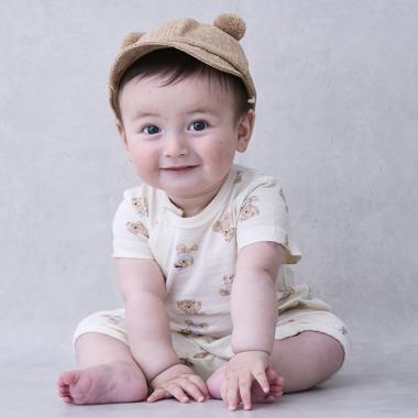 クマ総柄2WAYオール