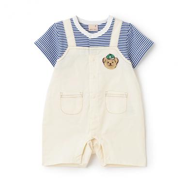 サロペ風半袖カバーオール