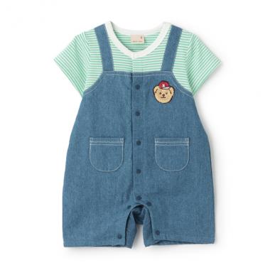 サロペ風半袖カバーオール