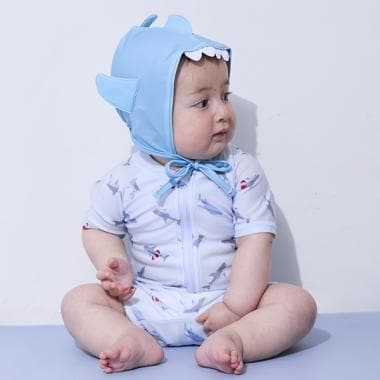 【SWIM】なりきりキャップつき総柄水着