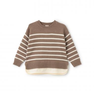 【ウォッシャブル】ボーダーニット