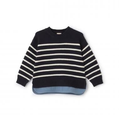 【ウォッシャブル】ボーダーニット