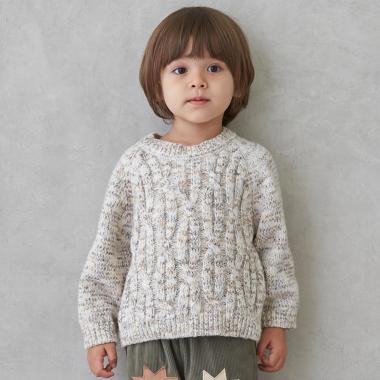 【ウォッシャブル】MIX糸ニット