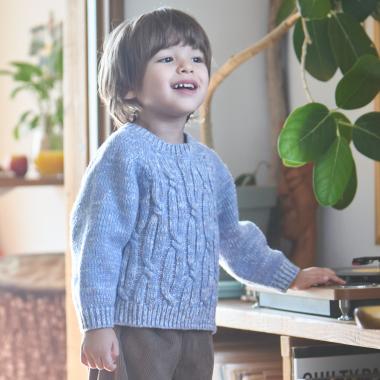 【ウォッシャブル】MIX糸ニット