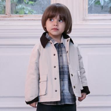 【リンク/洗える】ツイル中綿入りダスターコート