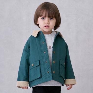 【リンク/洗える】ツイル中綿入りダスターコート