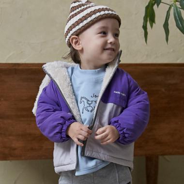 【洗える】リバーシブル切替ブルゾン