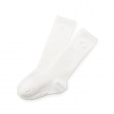 ワンポイント刺しゅうハイソックス