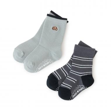 パン刺しゅうソックス2P