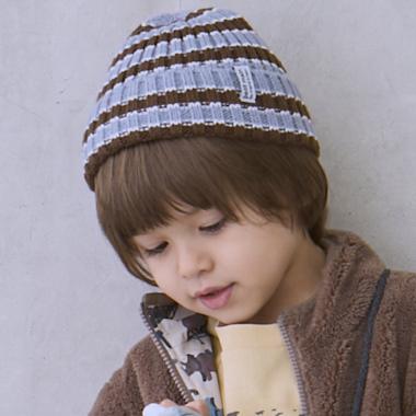 ボーダーニット帽