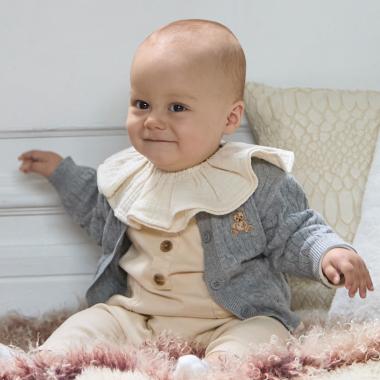 くま刺しゅうカーディガン