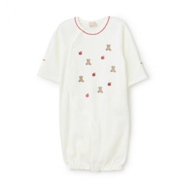 【オーガニック】アニマル刺しゅう2WAYオール