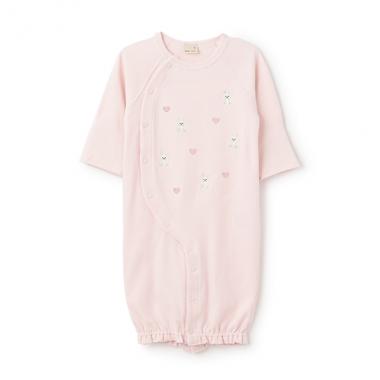 【オーガニック】アニマル刺しゅう2WAYオール