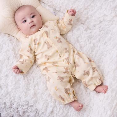 【肌着つき】動物柄2WAYオール