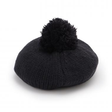 ポンポンつきベレー帽