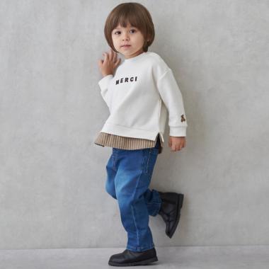 裏起毛デニムパンツ