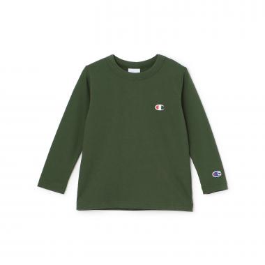 【champion】ワンポイント長袖Tシャツ(サイズ:100～150)