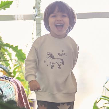 〈フワのびっと〉刺しゅうアソートトレーナー