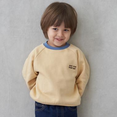 【GOODPRICE】裏起毛衿配色トレーナー