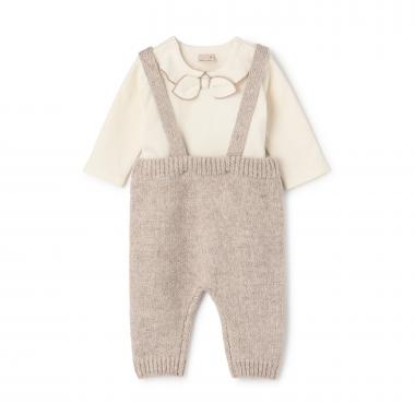 サスつきニットパンツセット