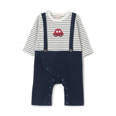 サス付きモチーフカバーオール