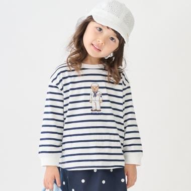 【TeddyBear】刺しゅう長袖Tシャツ