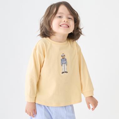 【TeddyBear】刺しゅう長袖Tシャツ