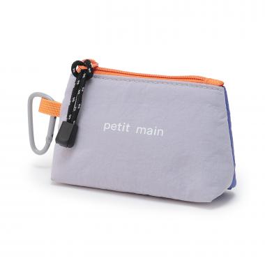 【すぐ取り出せてなくさない】カラビナ付きシャカシャカミニポーチ/LG