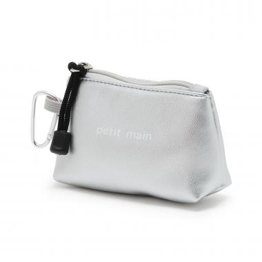 【すぐ取り出せてなくさない】カラビナ付きシャカシャカミニポーチ/LG