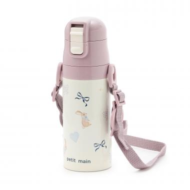 【ストローとコップの２WAY】ストロー付きステンレスボトル