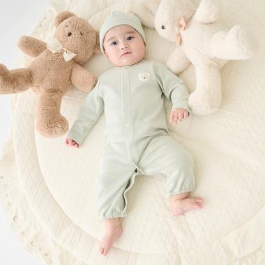 帽子つき2wayオール