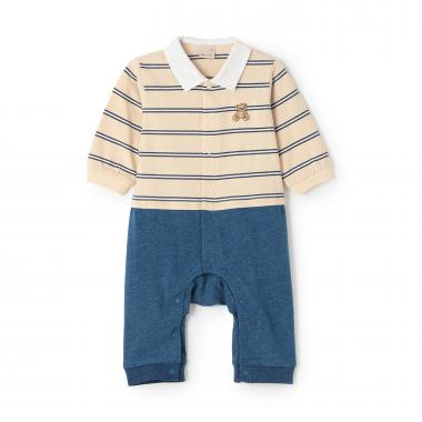 【リンク】ボーダーラガー長袖カバーオール