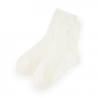 刺しゅうクルーソックス