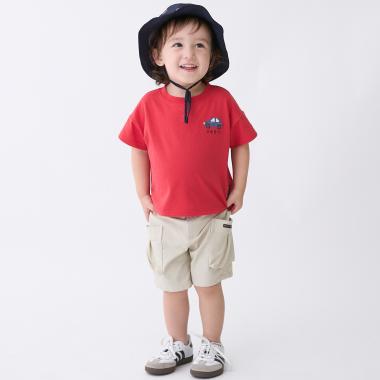 のびのびツイルポケットショートパンツ