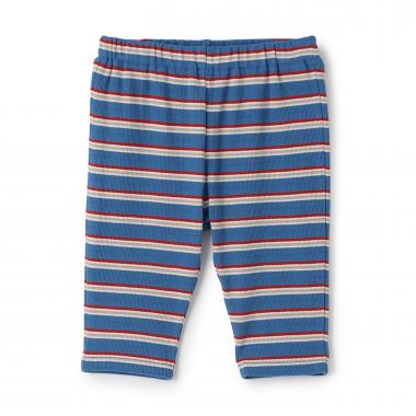 【接触冷感】ボーダーテレコ7分丈レギンス