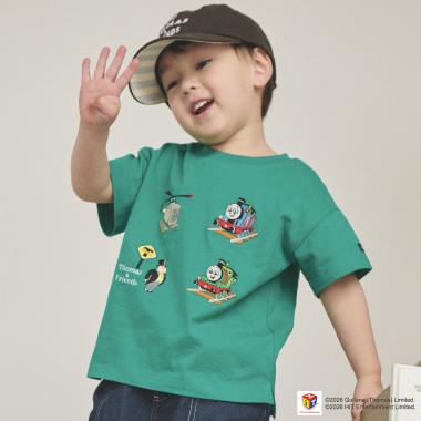 【きかんしゃトーマス】刺しゅう半袖Tシャツ