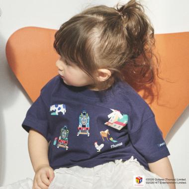 【きかんしゃトーマス】刺しゅう半袖Tシャツ