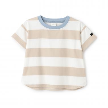 【食品防汚】ボーダー半袖Tシャツ