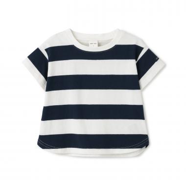 【食品防汚】ボーダー半袖Tシャツ