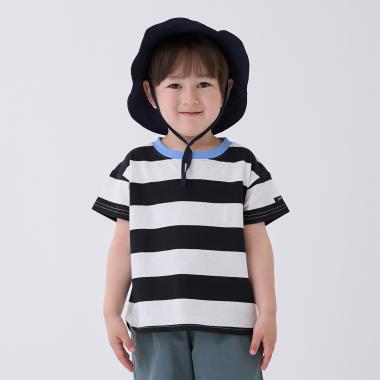 【食品防汚】ボーダー半袖Tシャツ