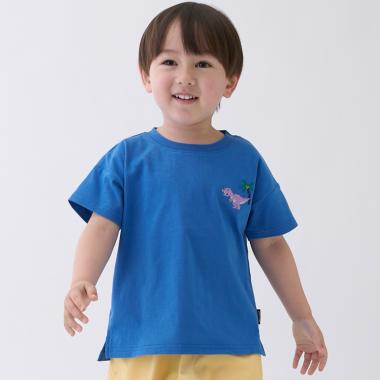 【食品防汚】刺しゅう半袖Tシャツ