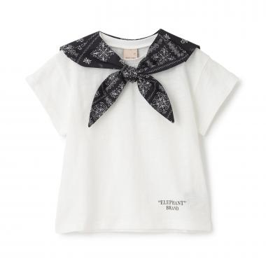 【ELEPHANT】セーラー衿取り外し半袖Tシャツ