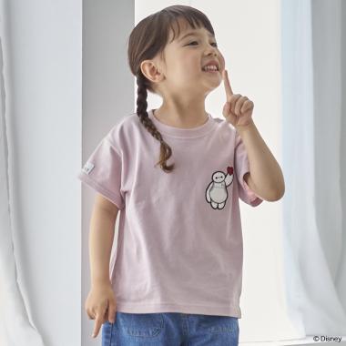 【Disney】【接触冷感】ベイマックス / アップリケTシャツ