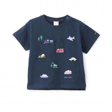 【接触冷感】働く車刺しゅう半袖Tシャツ