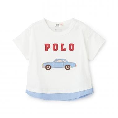 【POLO BCS】アップリケ半袖Tシャツ