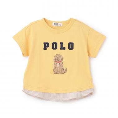 【POLO BCS】アップリケ半袖Tシャツ