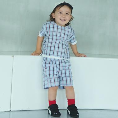 【藤本美貴コラボ】BOYSチェックセットアップ