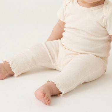 【プティプラ/ベビーサイズ】裾フリル7分丈レギンス