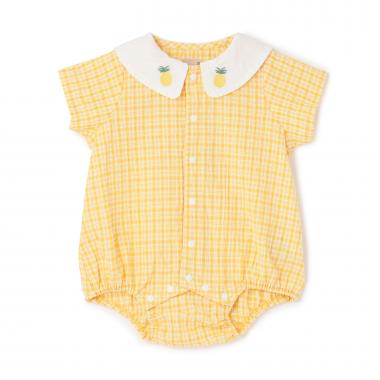 フルーツ衿ロンパース